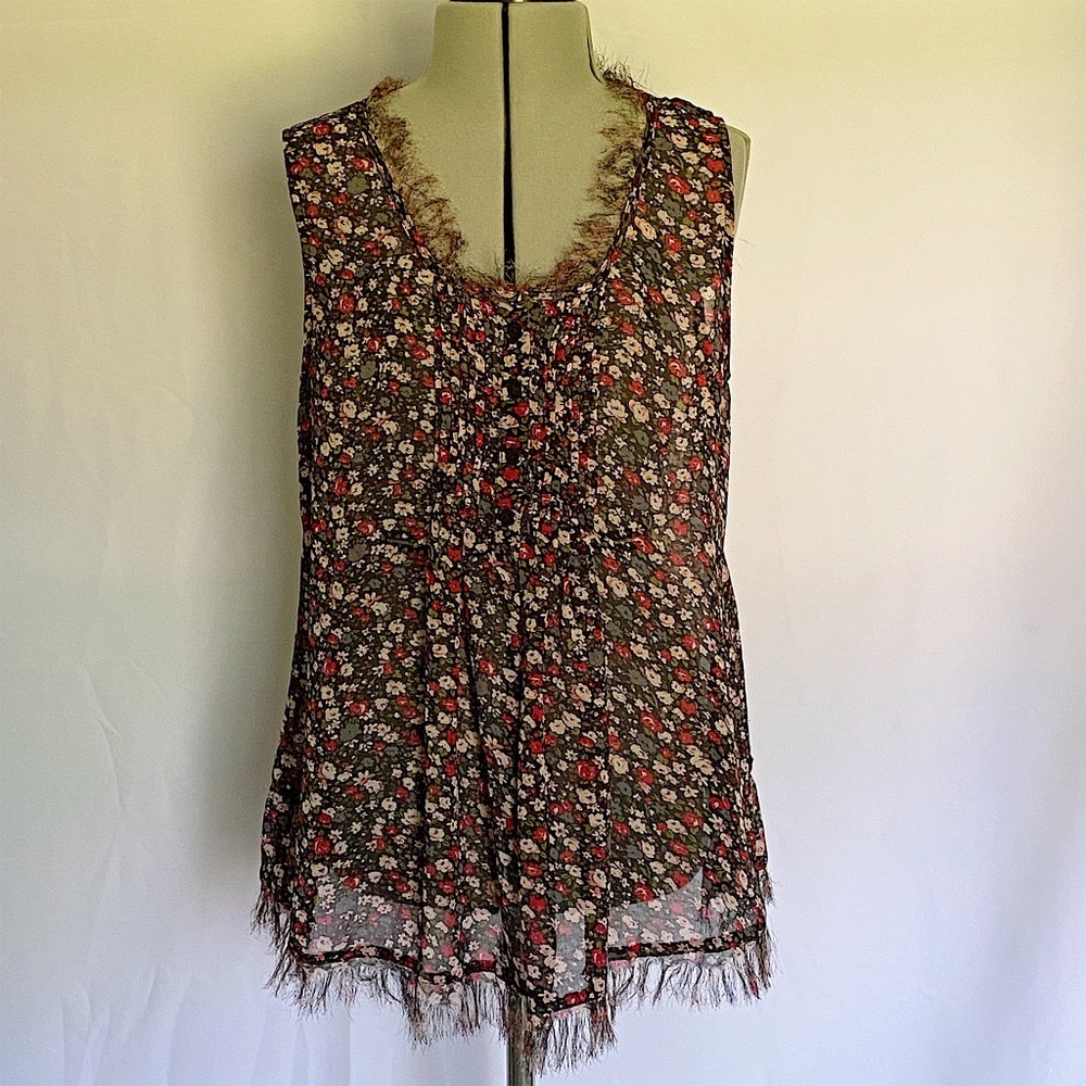 Myth SMALL Tank Top Floral Opaque